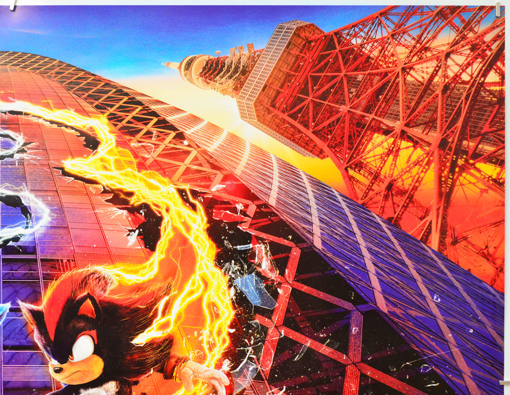 Sonic The Hedgehog 3 (Top Right) Cinema Quad Movie Poster 