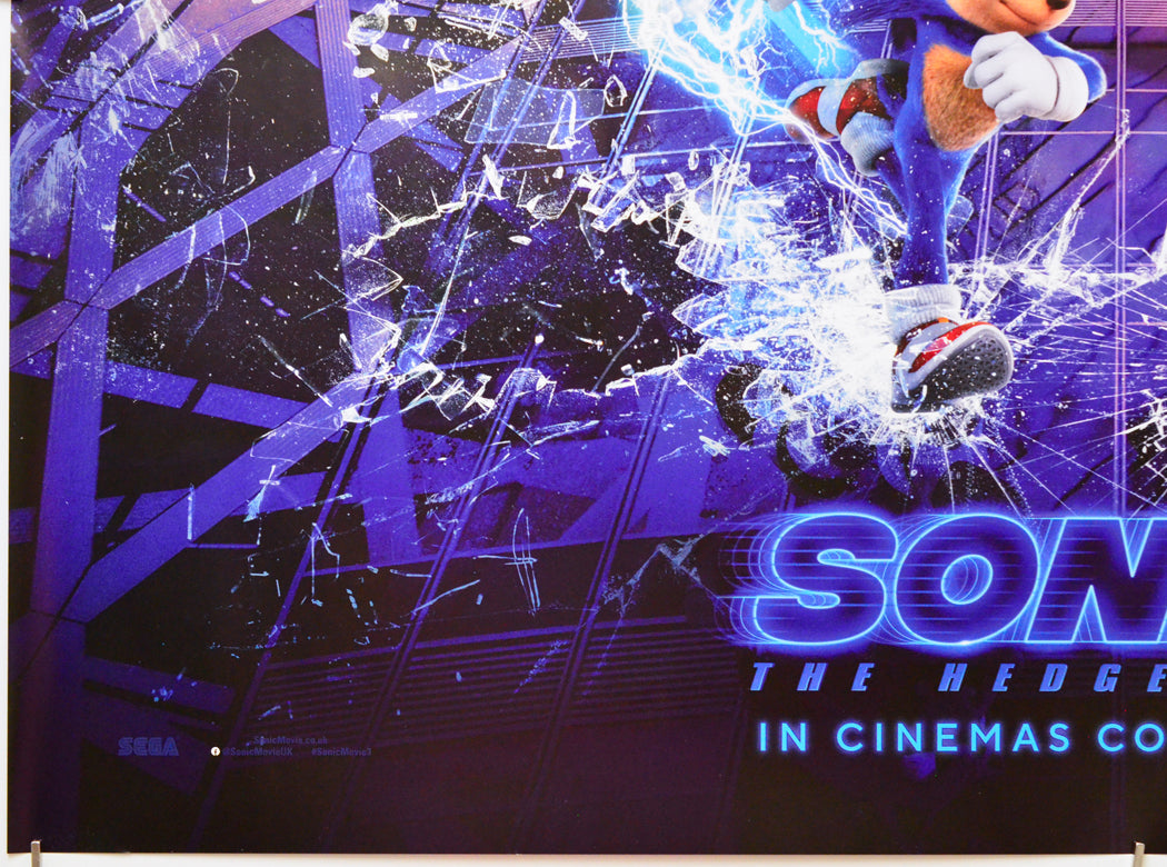 Sonic The Hedgehog 3 (Bottom Left) Cinema Quad Movie Poster 