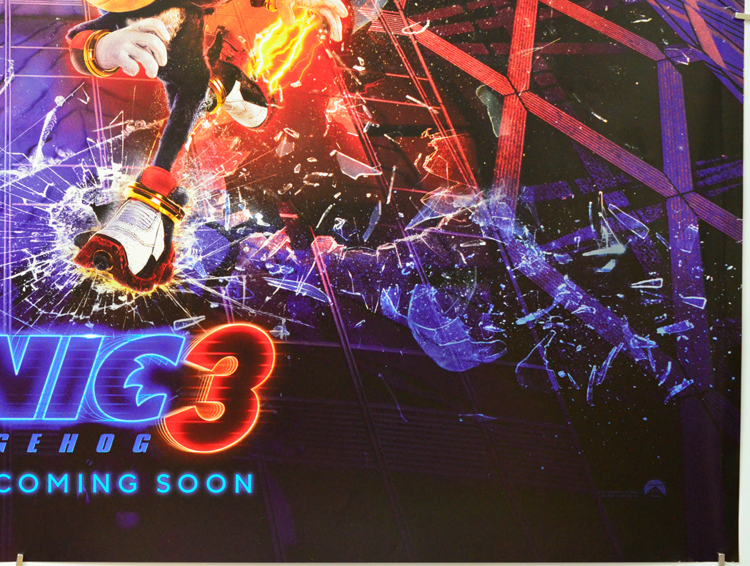 Sonic The Hedgehog 3 (Bottom Right) Cinema Quad Movie Poster 