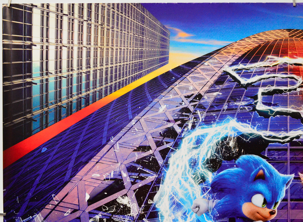 Sonic The Hedgehog 3 (Top Left) Cinema Quad Movie Poster 