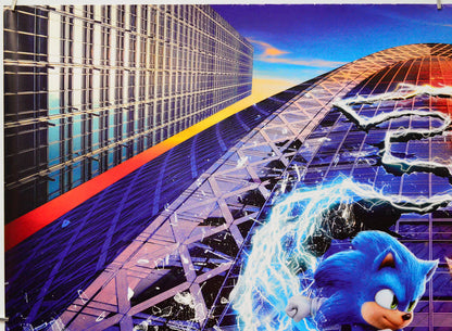 Sonic The Hedgehog 3 (Top Left) Cinema Quad Movie Poster 