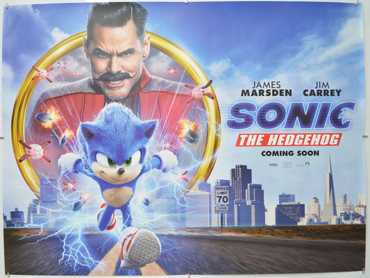 Sonic The Hedgehog (Teaser / Advance Version) Original Quad Poster - Film Poster - Movie Poster