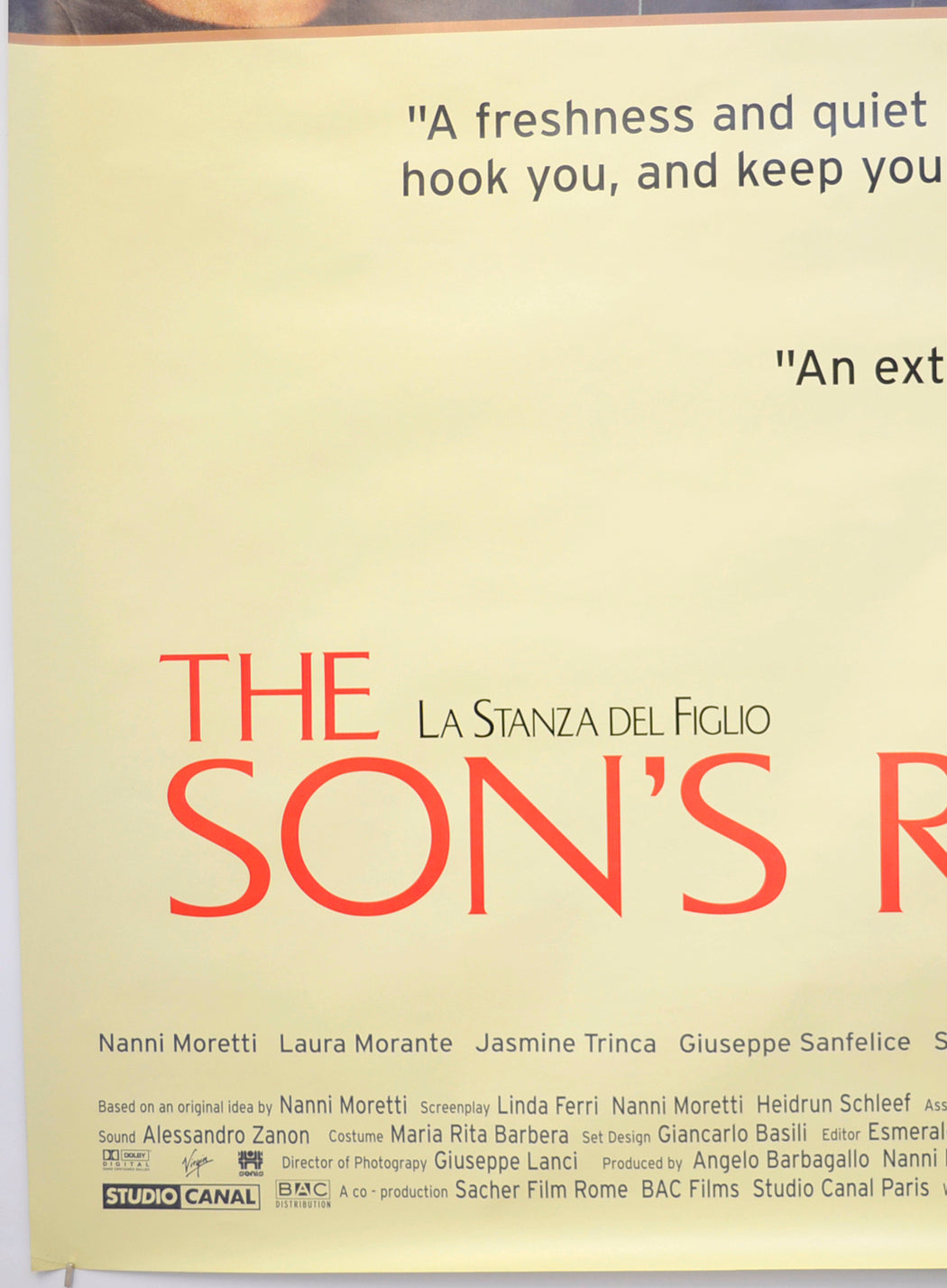 THE SON’S ROOM (Bottom Left) Cinema 4 Sheet Movie Poster 