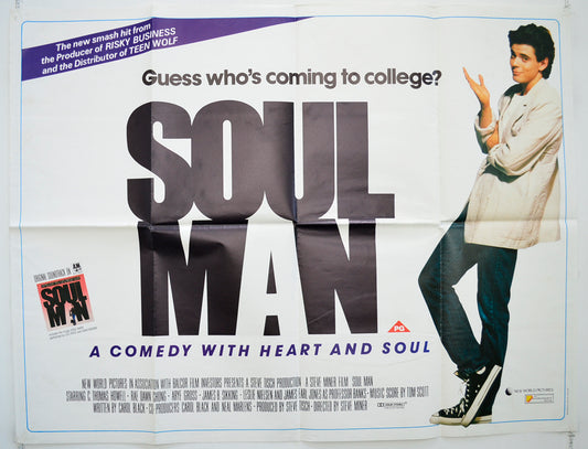 Soul Man Original Quad Poster - Film Poster - Movie Poster  