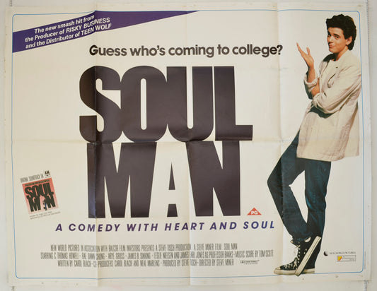 Soul Man Original Quad Poster - Film Poster - Movie Poster  