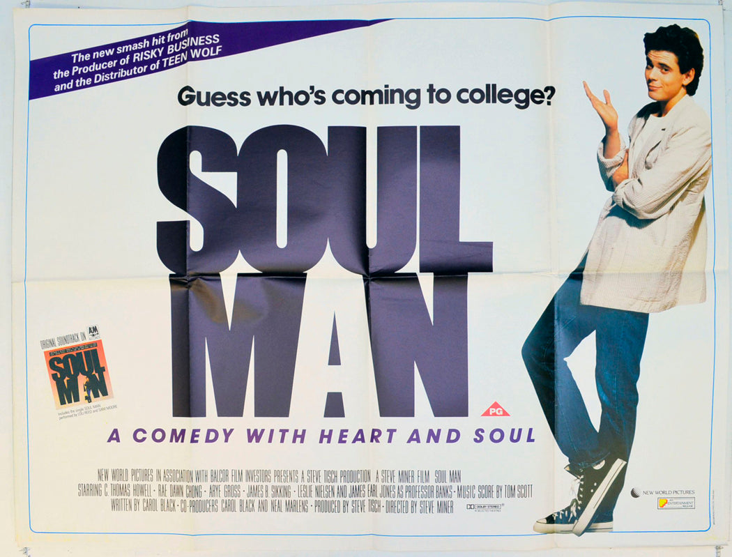 Soul Man Original British Quad Poster - Film Poster - Movie Poster 