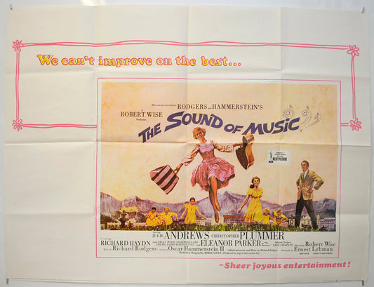 The Sound Of Music (1975 re-release Poster) Original Quad Poster - Film Poster - Movie Poster