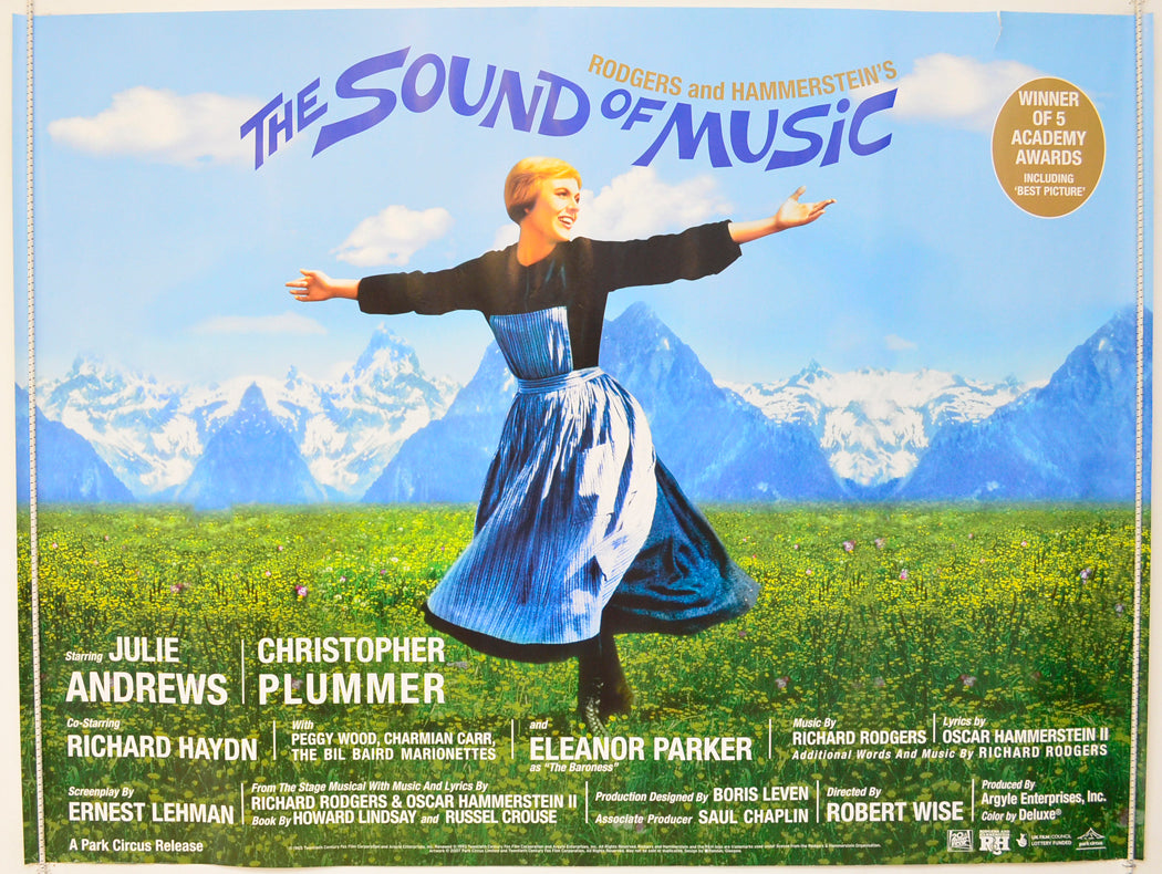 The Sound Of Music  (2007 Park Circus re-release Poster)   Original Quad Poster - Film Poster - Movie Poster  