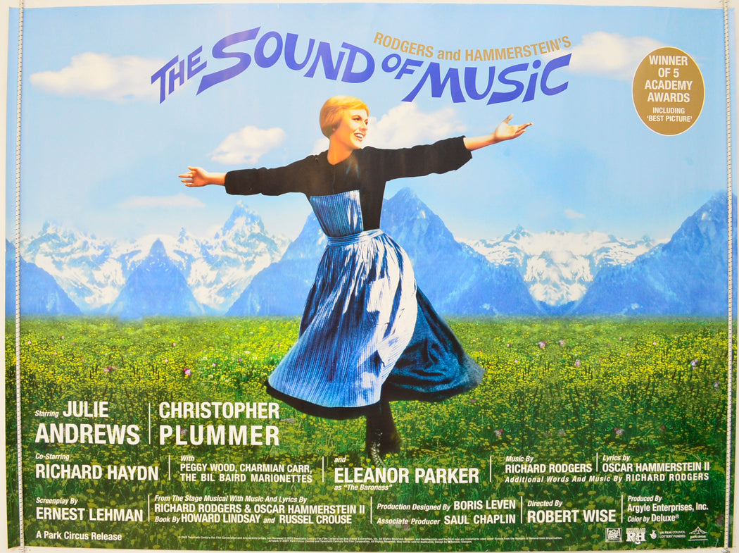 The Sound Of Music  (2007 Park Circus re-release Poster)   Original Quad Poster - Film Poster - Movie Poster  