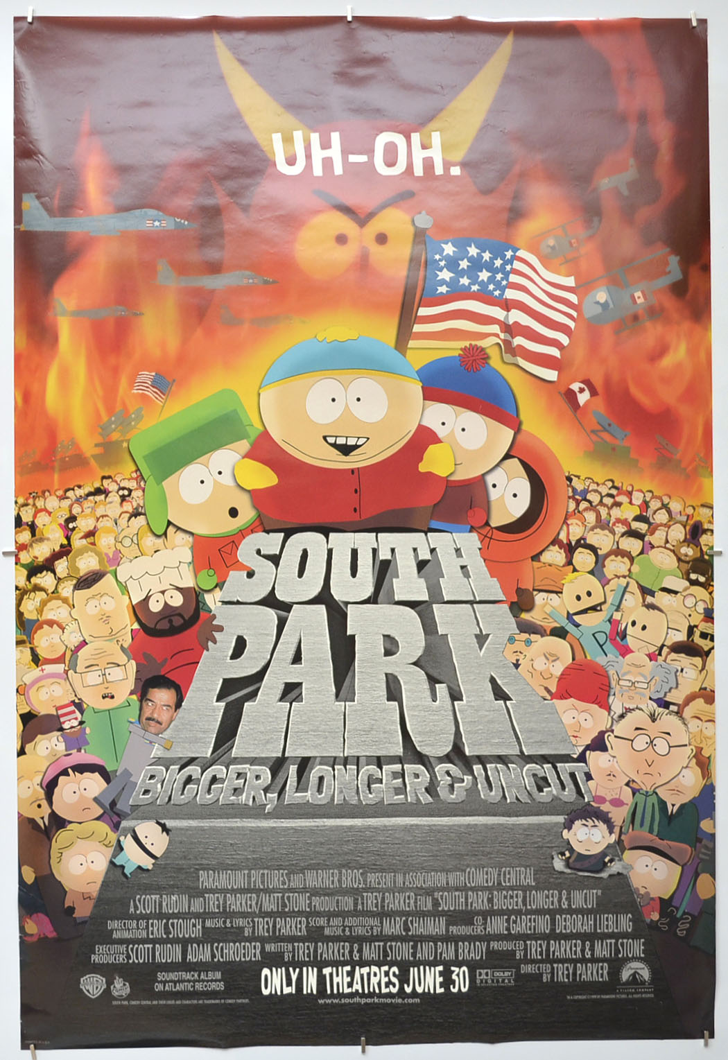 South Park : Bigger, Longer And Uncut Original One Sheet Poster - Film Poster - Movie Poster