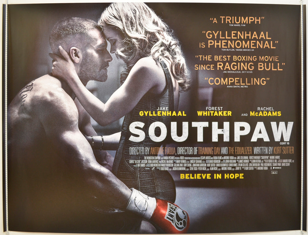 Southpaw Original Quad Poster - Film Poster - Movie Poster  