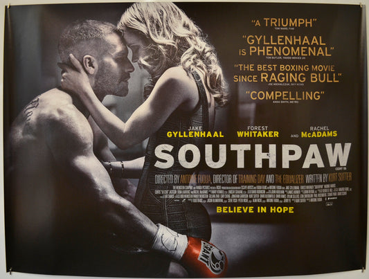 Southpaw  Original Quad Poster - Film Poster - Movie Poster