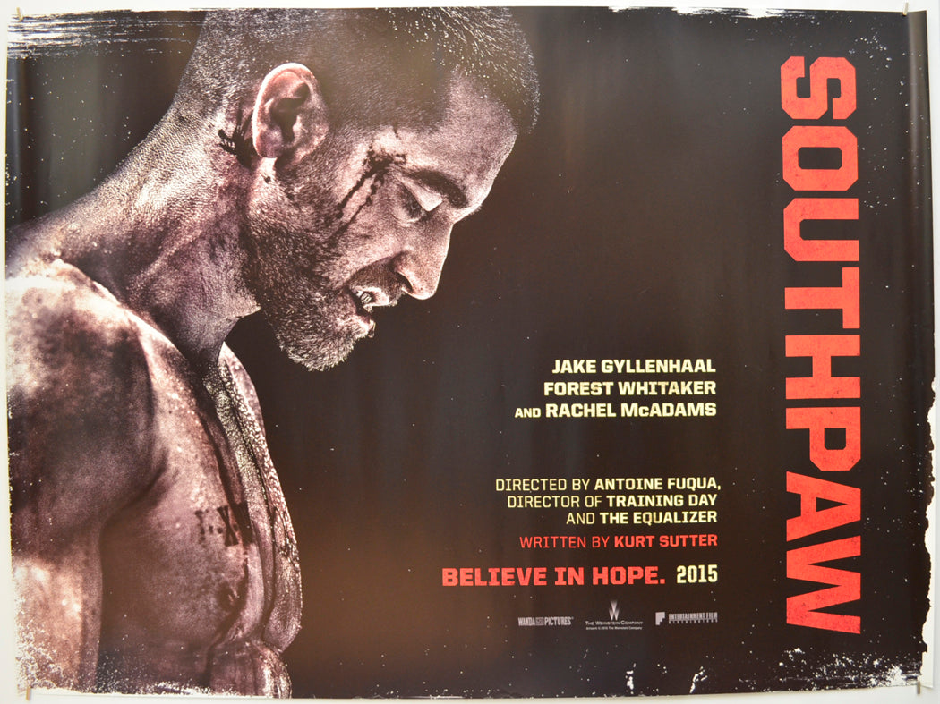 Southpaw  (Teaser / Advance Version)   Original Quad Poster - Film Poster - Movie Poster