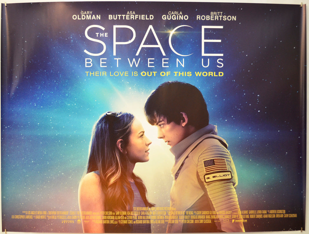 The Space Between Us Original Quad Poster - Film Poster - Movie Poster