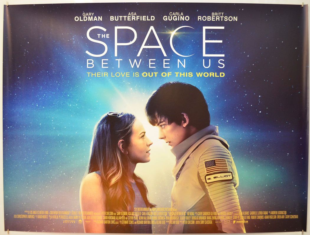 The Space Between Us Original Quad Poster - Film Poster - Movie Poster