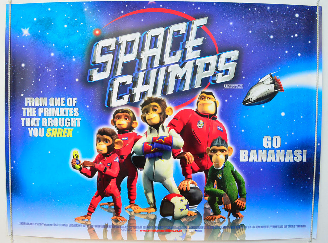 Space Chimps  Original British Quad Poster - Film Poster - Movie Poster