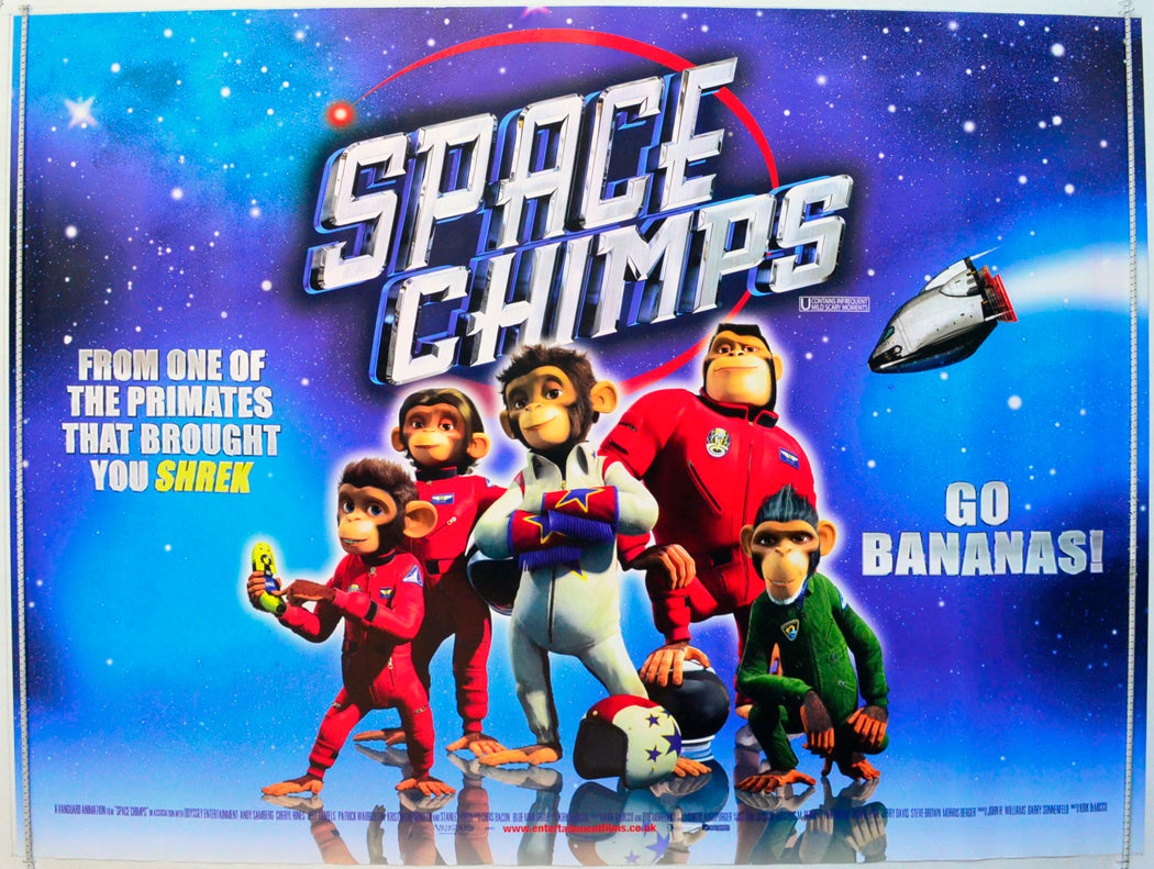 Space Chimps Original British Quad Poster - Film Poster - Movie Poster 