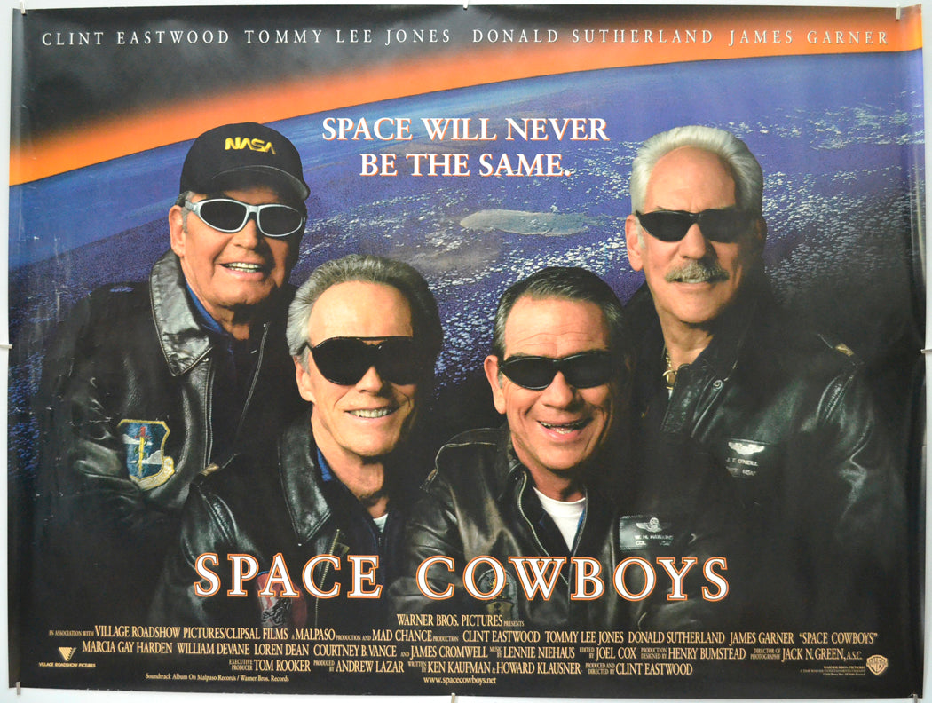 Space Cowboys - Original Quad Poster - Film Poster - Movie Poster