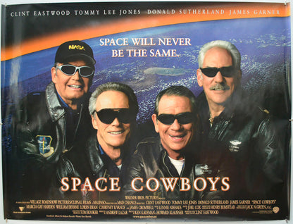 Space Cowboys Original Quad Poster - Film Poster - Movie Poster