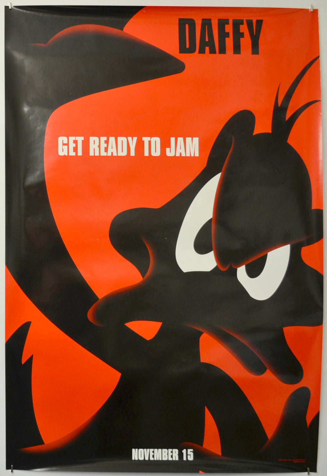 Space Jam  (Daffy - Teaser / Advance Version) Original One Sheet Poster - Film Poster - Movie Poster