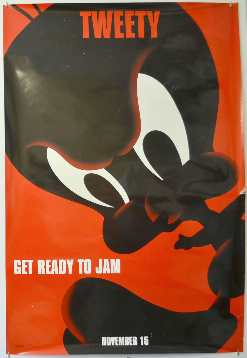 Space Jam (Tweety - Teaser / Advance Version) Original One Sheet Poster - Film Poster - Movie Poster