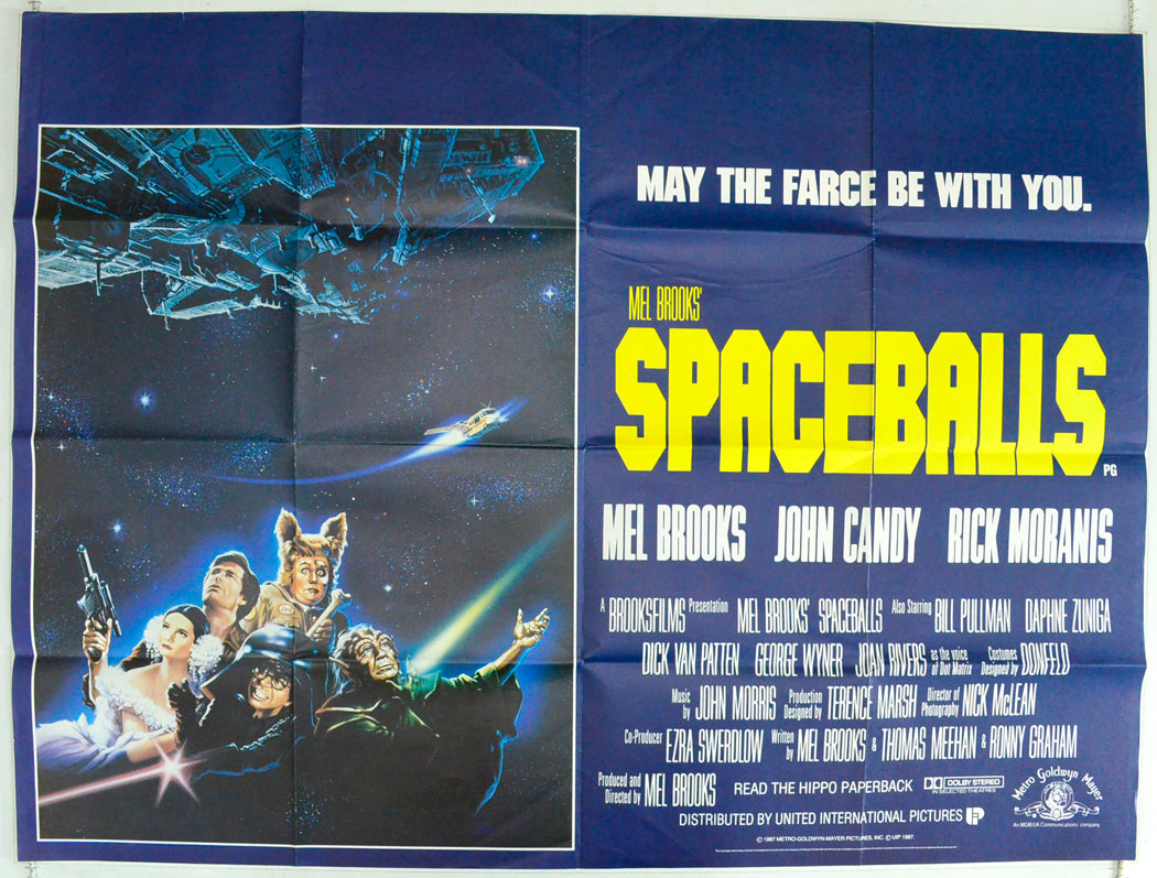 Spaceballs Original British Quad Poster - Film Poster - Movie Poster 