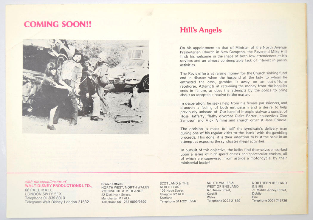 THE SPACEMAN AND KING ARTHUR Cinema Exhibitors Campaign Press Book - BACK 