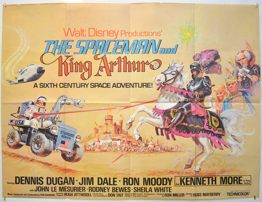 The Spaceman And King Arthur  Original Quad Poster - Film Poster - Movie Poster