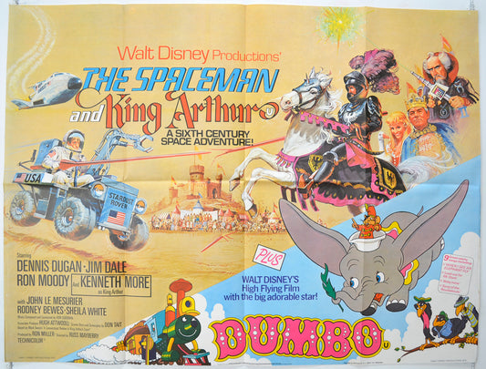 The Spaceman And King Arthur / Dumbo  (Double Bill)  Original Quad Poster - Film Poster - Movie Poster 