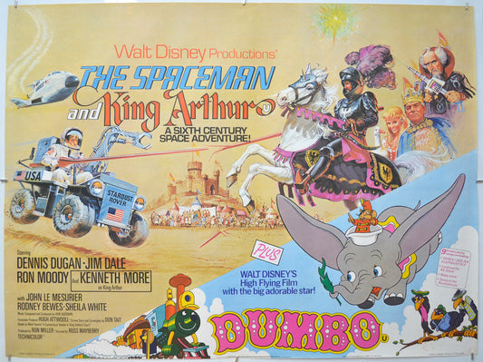 Spaceman And King Arthur / Dumbo Original Quad Poster - Film Poster - Movie Poster