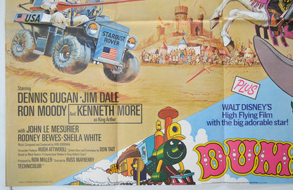 THE SPACEMAN AND KING ARTHUR / DUMBO (Bottom Left) Cinema Quad Movie Poster 