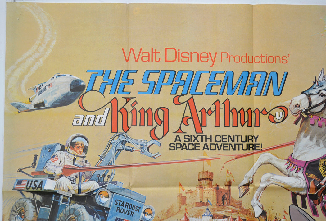 THE SPACEMAN AND KING ARTHUR / DUMBO (Top Left) Cinema Quad Movie Poster 