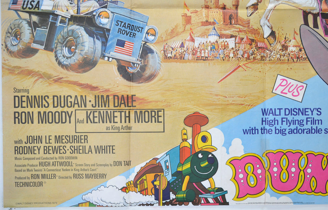 THE SPACEMAN AND KING ARTHUR / DUMBO (Bottom Left) Cinema Quad Movie Poster 