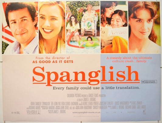 Spanglish Original Quad Poster - Film Poster - Movie Poster  