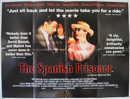 The Spanish Prisoner Original Quad Poster - Film Poster - Movie Poster  