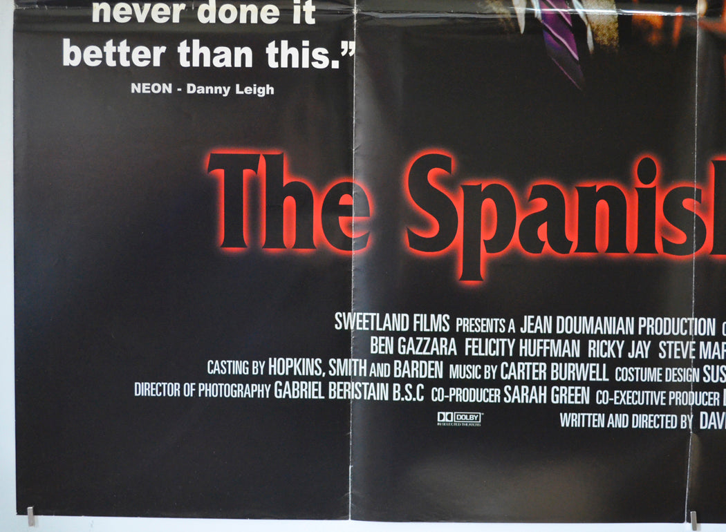 THE SPANISH PRISONER (Bottom Left) Cinema Quad Movie Poster 