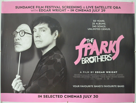 The Sparks Brothers - Original Quad Poster - Film Poster - Movie Poster