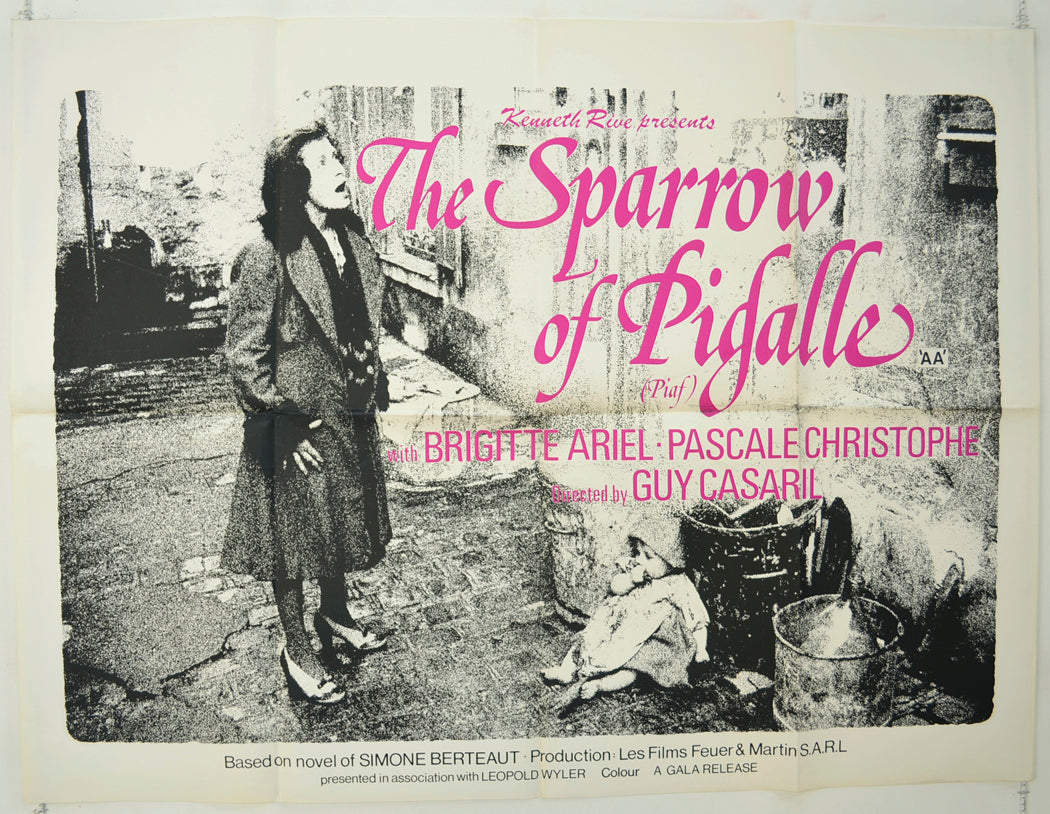 The Sparrow Of Pigalle  (a.k.a. Piaf: The Early Years)   Original Quad Poster - Film Poster - Movie Poster 