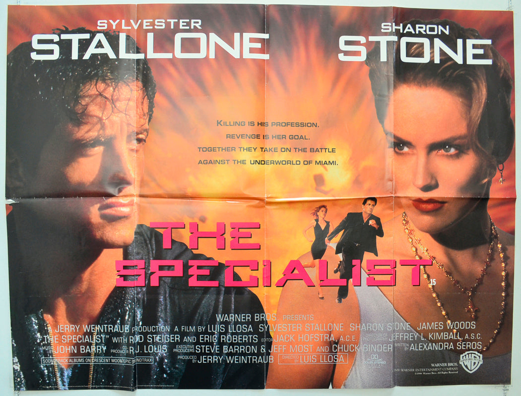 The Specialist Original Quad Poster - Film Poster - Movie Poster  