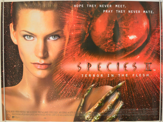 Species II  Original Quad Poster - Film Poster - Movie Poster 