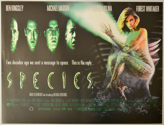 Species Original Mini Quad Poster - Film Poster - Movie Poster