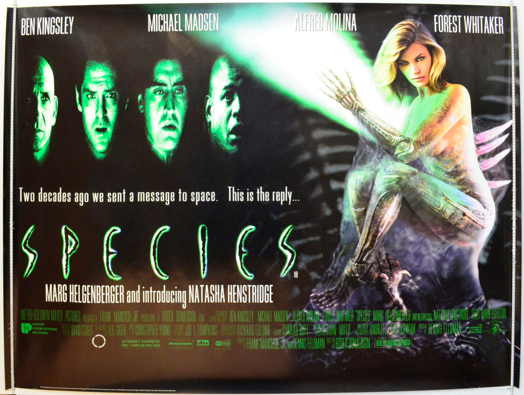 Species Original British Quad Poster - Film Poster - Movie Poster 