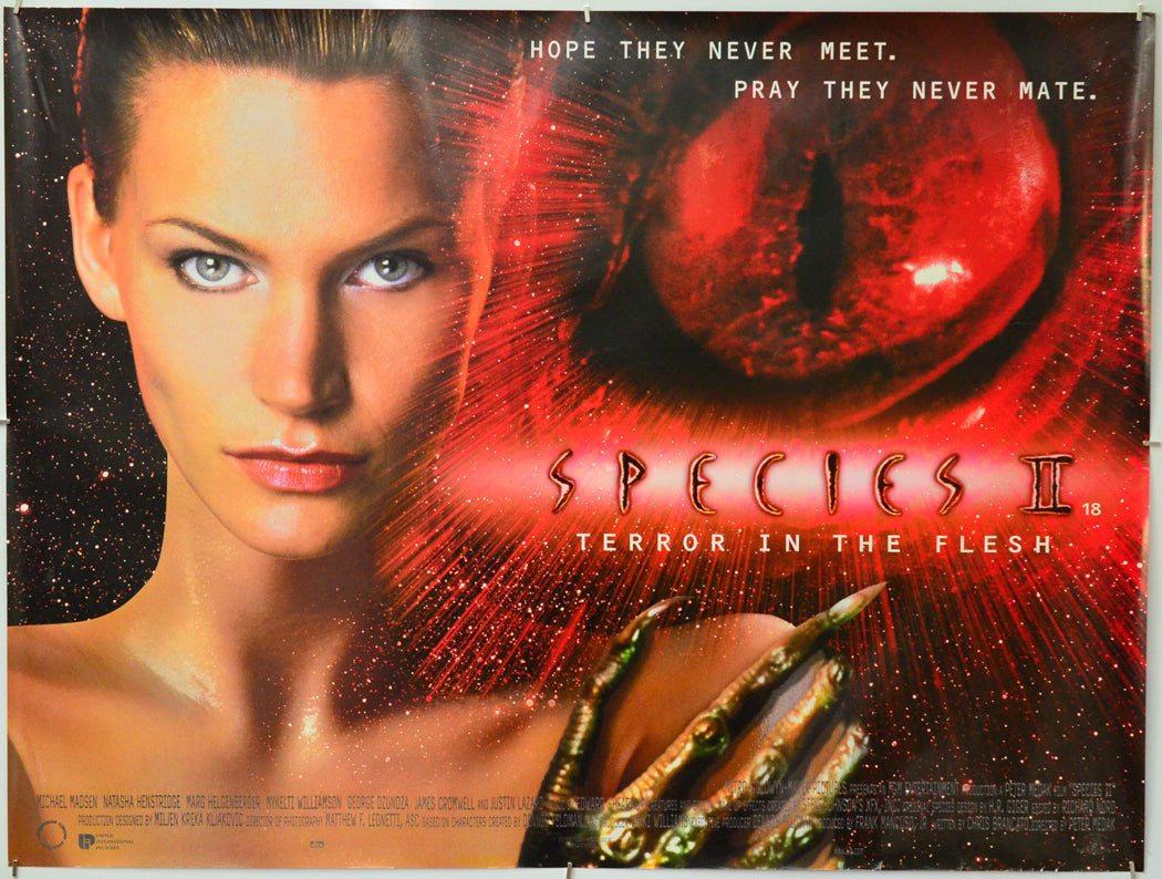 Species II - Original Quad Poster - Film Poster - Movie Poster