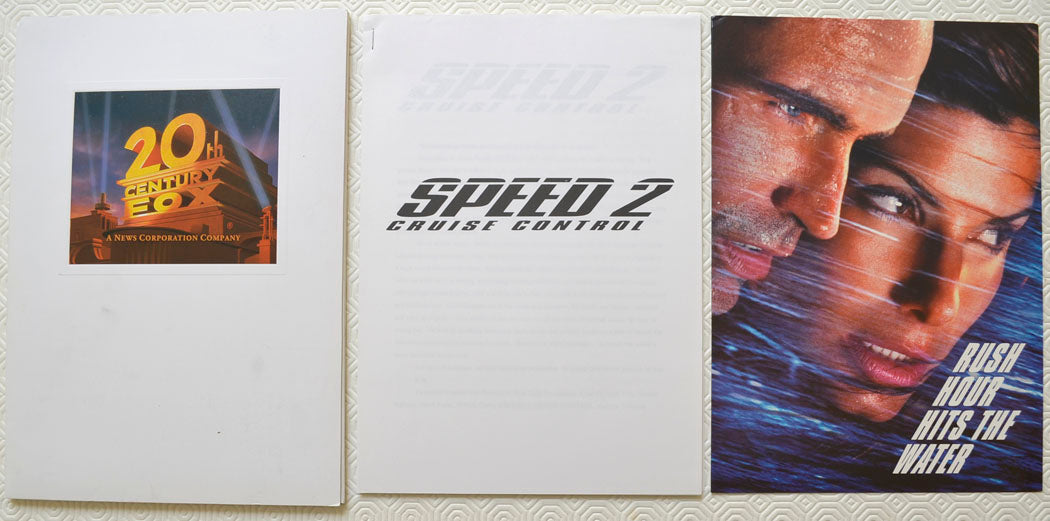 SPEED 2 : CRUISE CONTROL Original Cinema Press Kit 