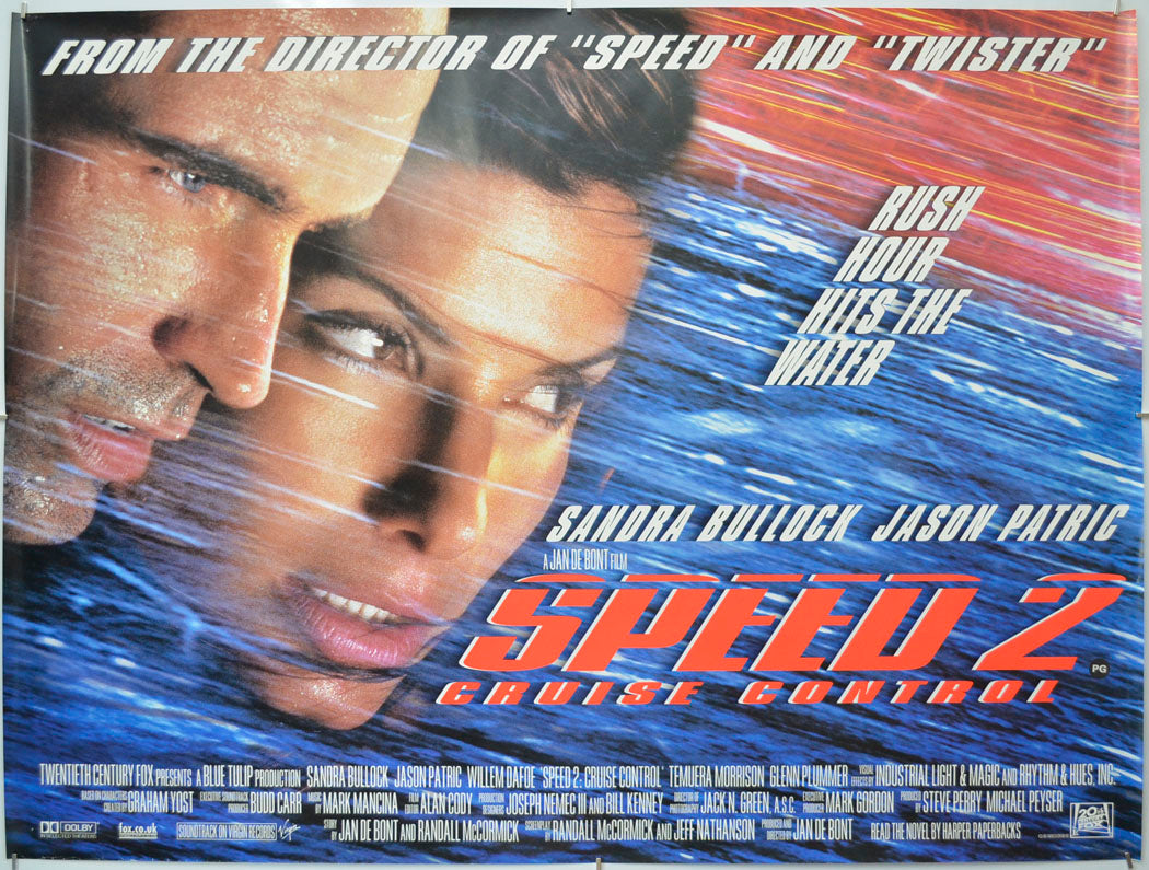 Speed 2 : Cruise Control Original Quad Poster - Film Poster - Movie Poster