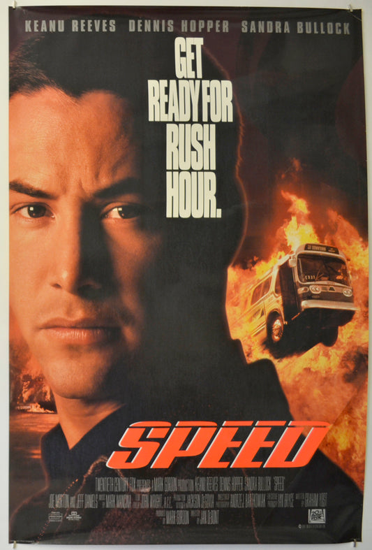 Speed Original One Sheet Poster - Film Poster - Movie Poster  