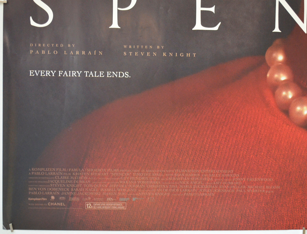 SPENCER (Bottom Left) Cinema Quad Movie Poster 