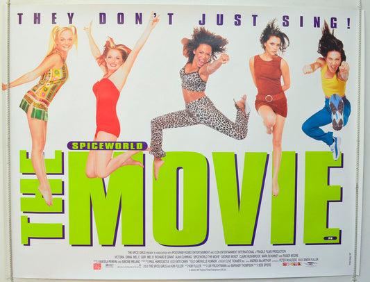 Spiceworld : The Movie  Original British Quad Poster - Film Poster - Movie Poster