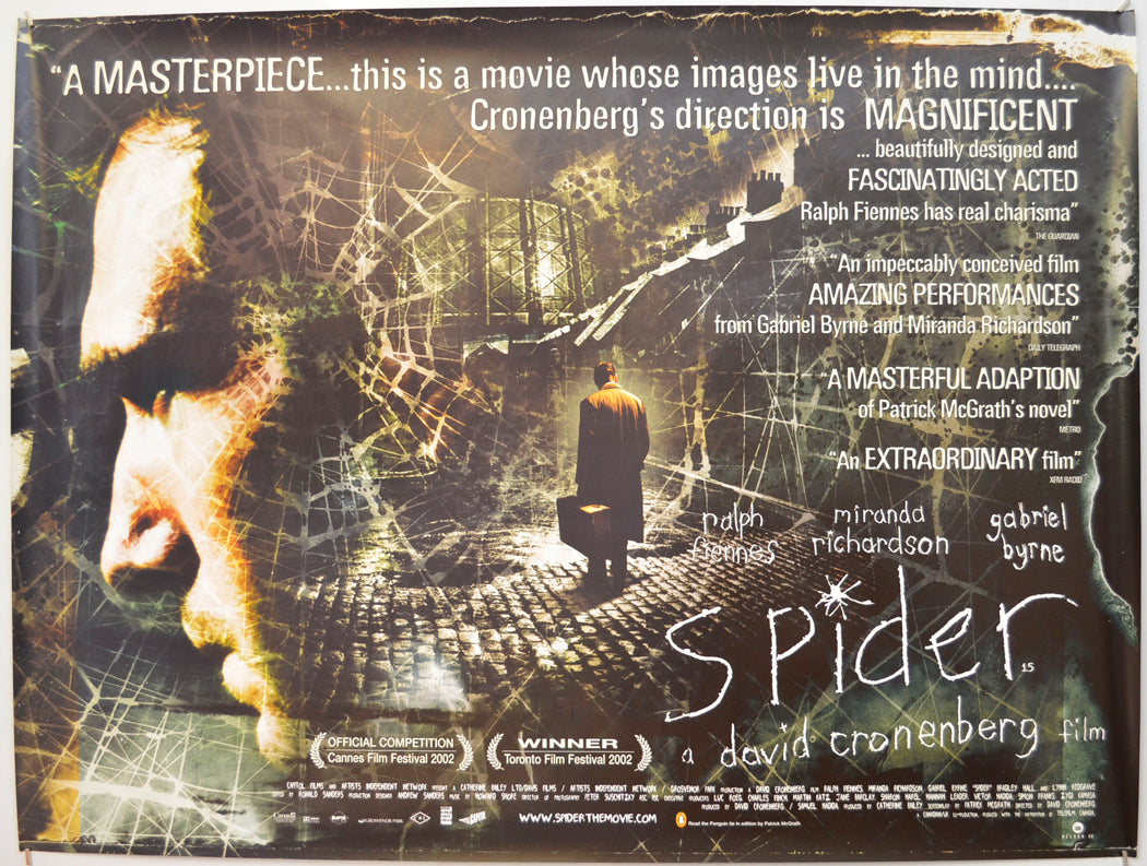 Spider Original Quad Poster - Film Poster - Movie Poster  