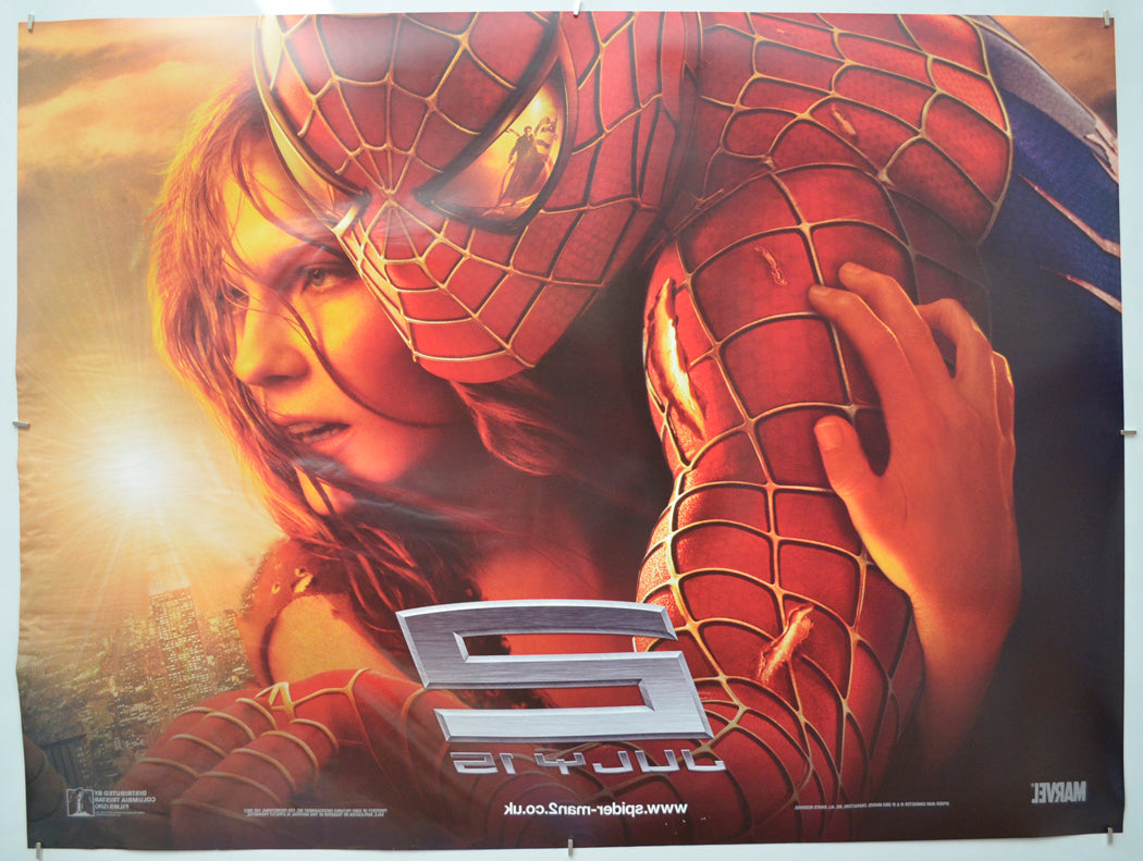 SPIDER-MAN 2 (Back) Cinema Quad Movie Poster 